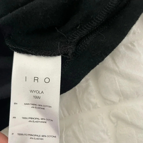 Iro black knit one shoulder mini dress - Picture 6 of 7